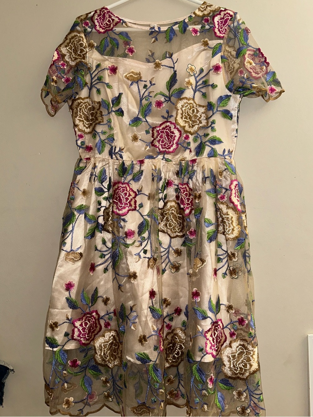 Floral Embroidered Dress